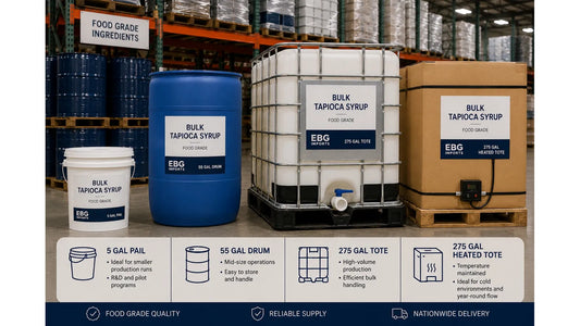 Bulk tapioca syrup in drums and totes for food manufacturers and commercial production